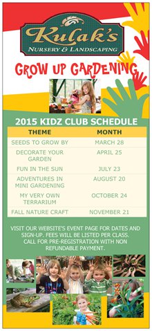 Kidz Club schedule